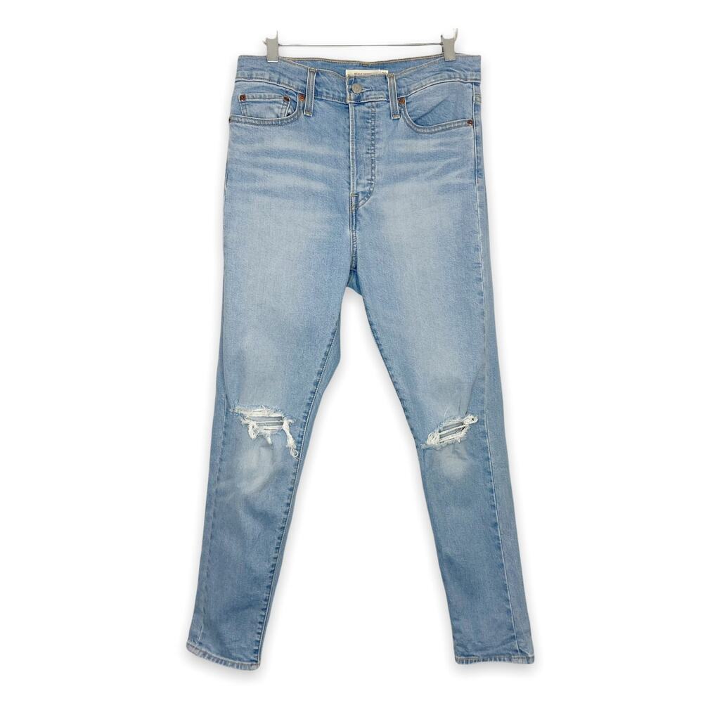 Levi's Wedgie Skinny Fit Light Wash Distressed Jeans Size 29
